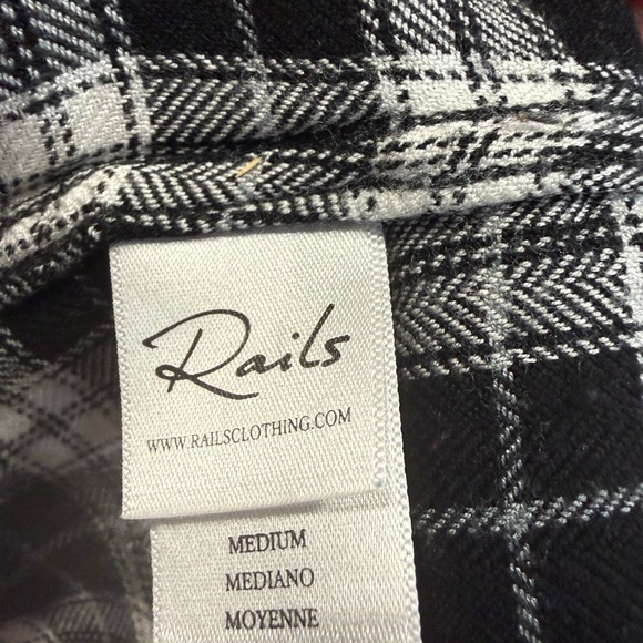 Rails Monochrome Plaid Shirt - Picture 5 of 5